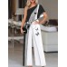 Fashionable wide leg pants butterfly pattern jumpsuit  HE1611-03-03